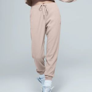 Never worn Alo Muse sweatpants in dusy rose. Size xs.
